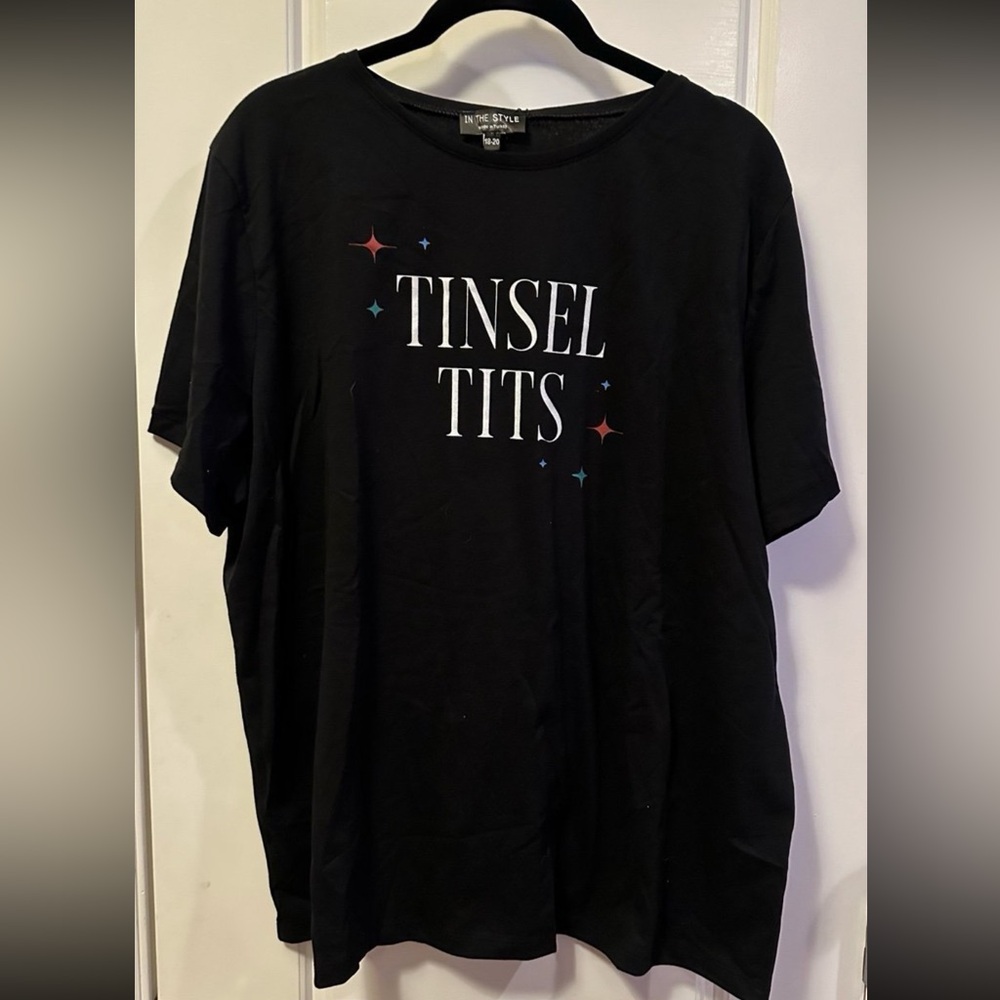 Tinsel T!ts Tee - Picture 1 of 5